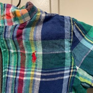 Ralph Lauren Plaid Reversible Coat Size 12M